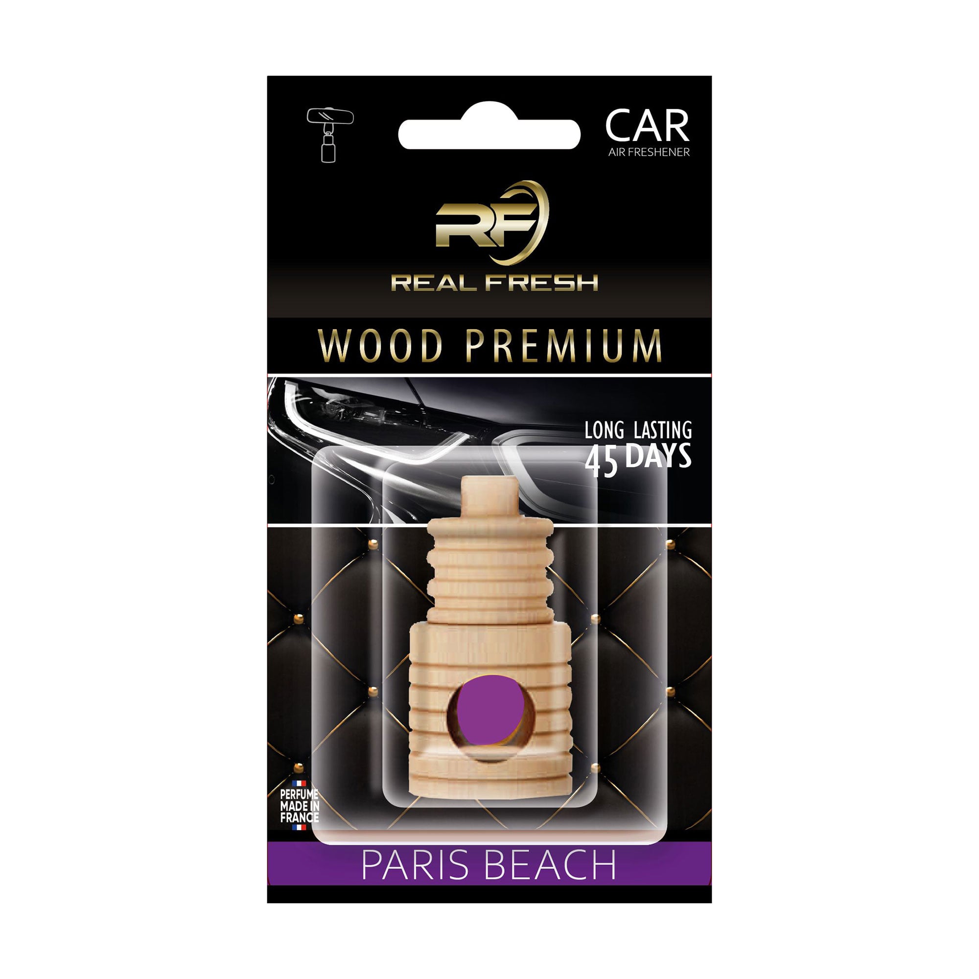 Ароматизатор для автомобіля Real Fresh Wood Premium Paris Beach, 5 мл